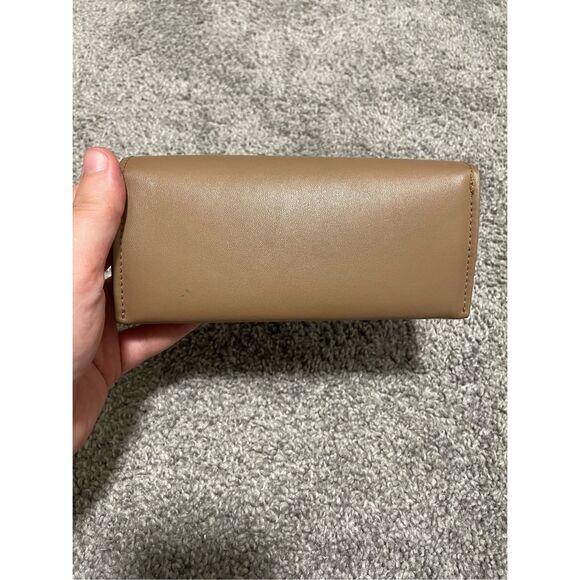 Burberry London England Tan Leather Eyeglass Case with Cleaning Cloth - Picture 4 of 4